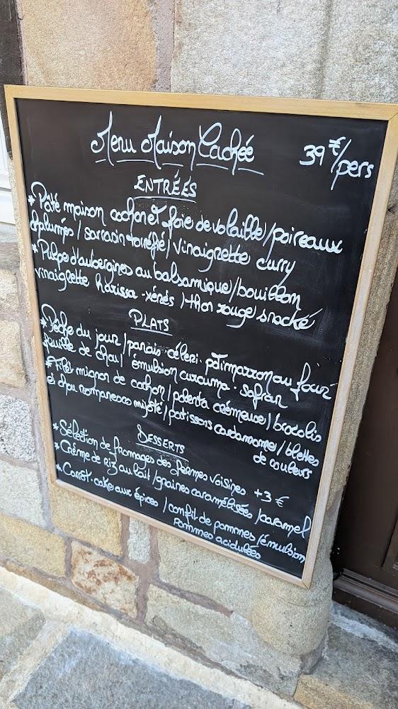 Restaurant Maison Cachée - Menu Image 1