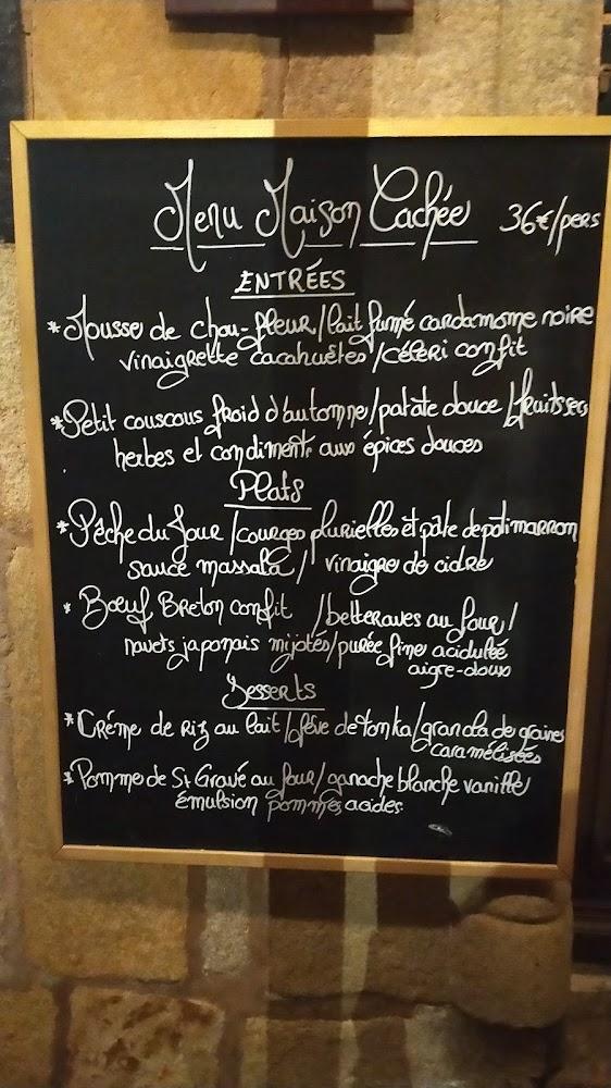 Restaurant Maison Cachée - Menu Image 2