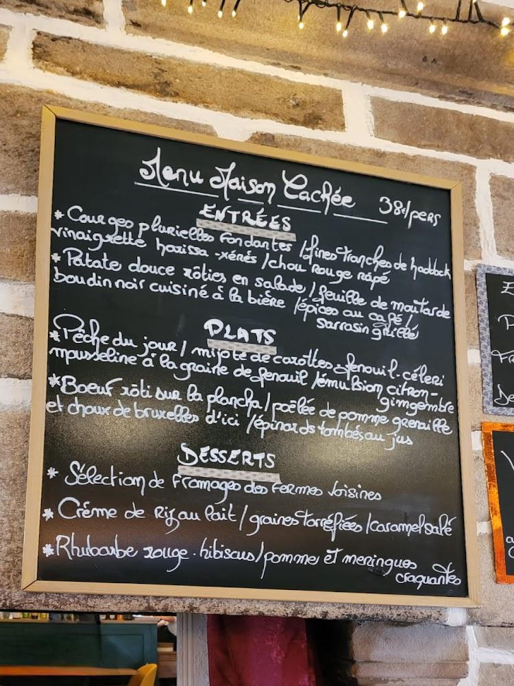 Restaurant Maison Cachée - Menu Image 4